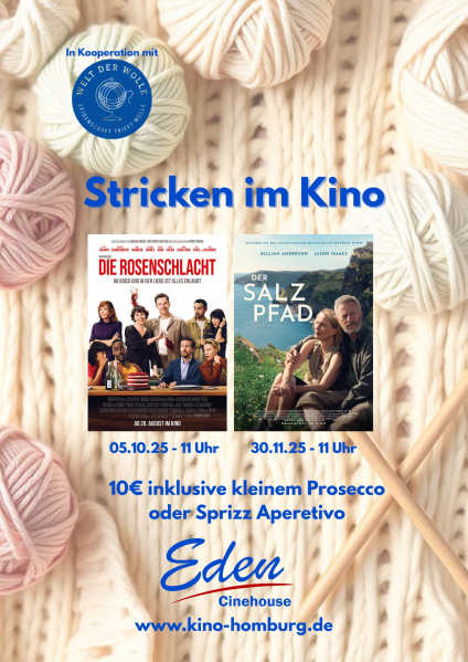 Bild: Stricken im Kino