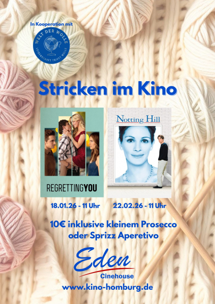 Bild: Stricken im Kino